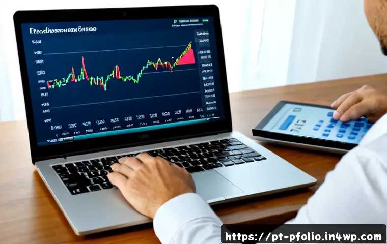 Home 17 포트폴리오 성과를 비교하기 위한 지표 - Photorealistic financial comparison scene, a Portuguese-speaking investor in a bright Lisbon apartme...